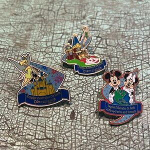Disney Parks “Happiest Celebration on Earth” Collectible Pin Set